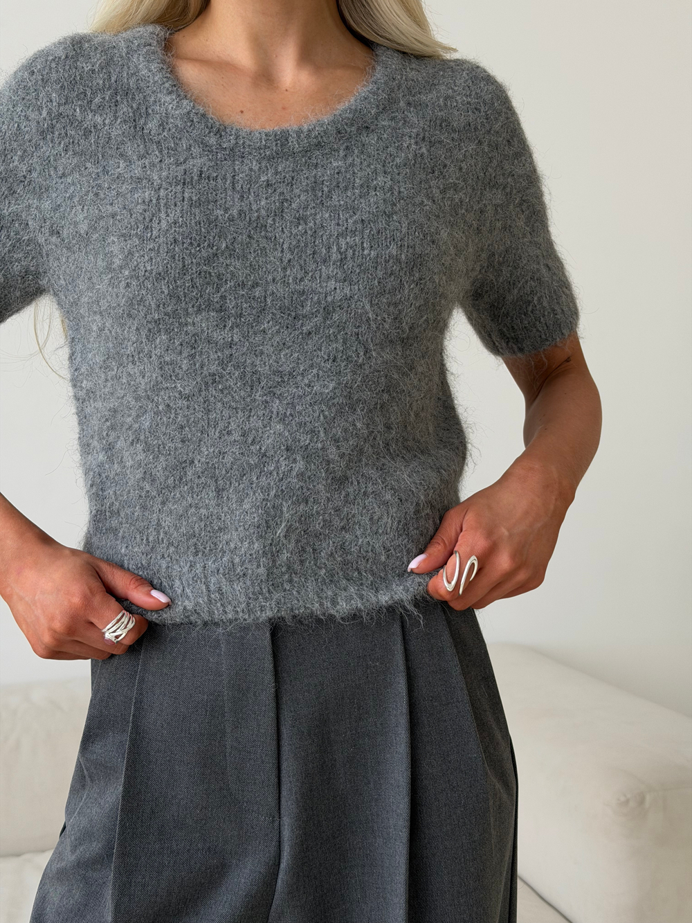 Джемпер Пушистик серый