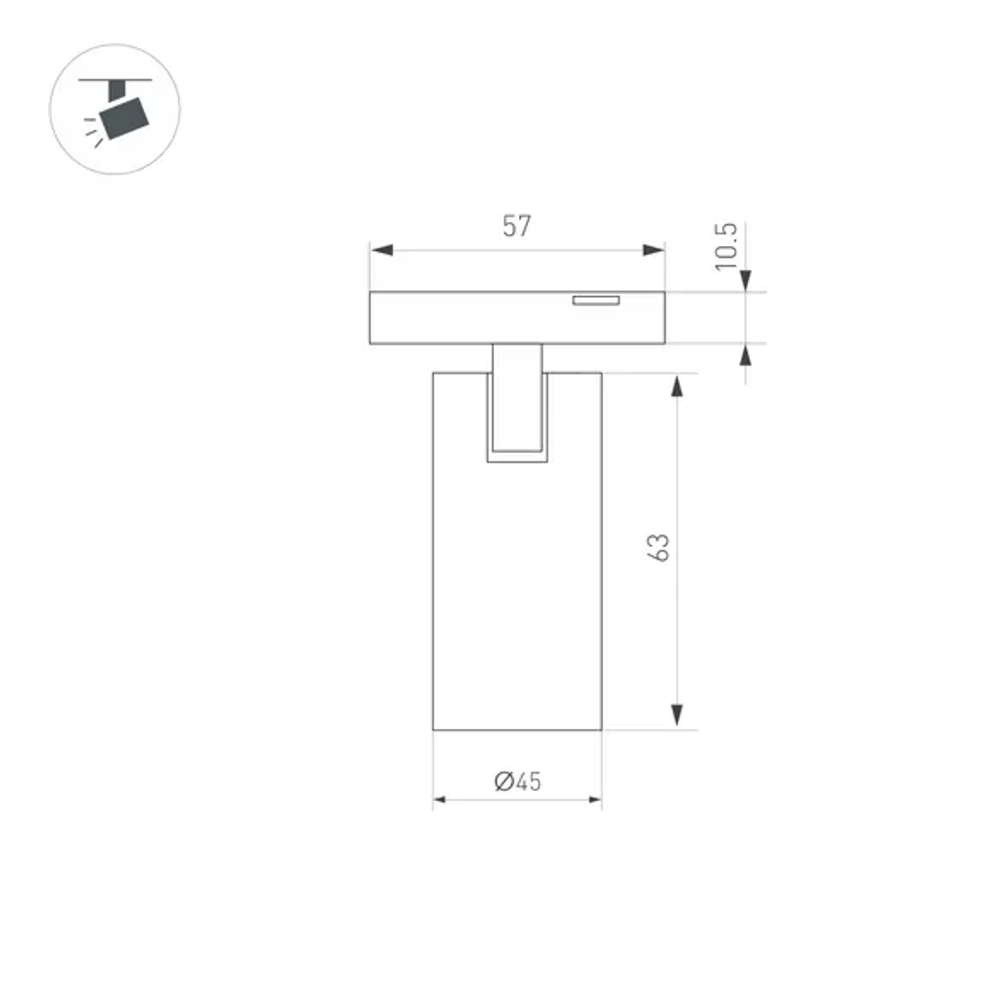 Светильник MAG-MICROCOSM-SPOT-R45-9W Day4000 (BK, 36 deg, 24V) (Arlight, IP20 Металл, 3 года) 043255
