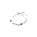 Браслет Coeur de Lion Silver-blue 5074/30-0700 цвет голубой, серебряный