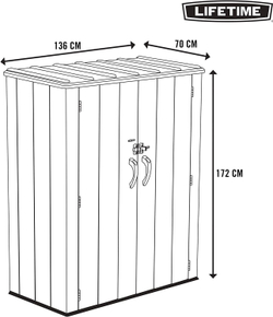 Ящик-шкаф уличный LifeTime Vertical Storage 1450 л