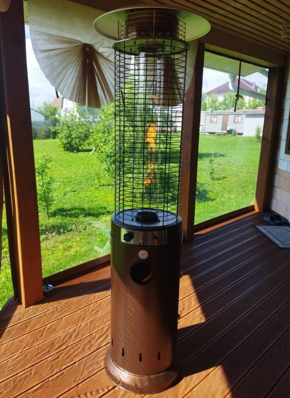 Уличный газовый обогреватель WWT 13D pro Brown mini 1.87 м + Чехол