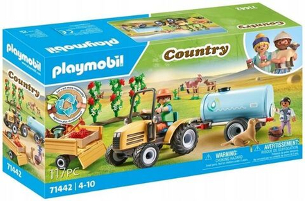 Конструктор Playmobil Country - Трактор с прицепом и баком для воды - Плеймобиль 71442