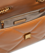 Кожаная сумка через плечо Kira TORY BURCH - коричневый(154706)