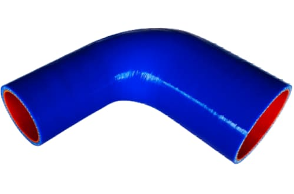 Патрубок силиконовый с переходом, угол 90° L150*150 d38*45