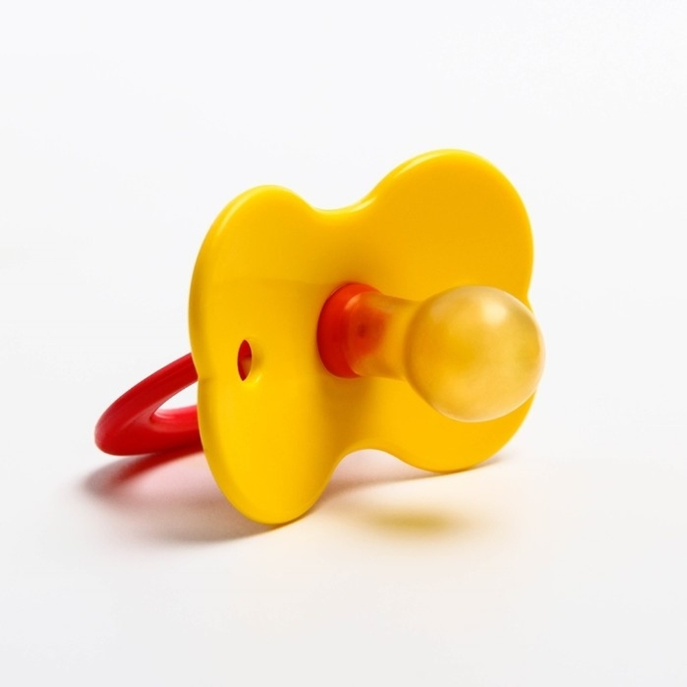 Пустышка латексная классическая «Бабочка» с кольцом, от 0 мес. 741130