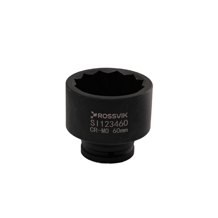 SI123460 Головка торцевая ударная 12-гранная ROSSVIK 3/4", 60мм
