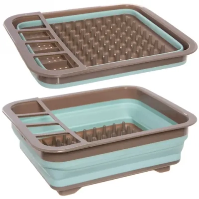 Сушилка для посуды пластиковая «DANNY HOME» 36*30,5см кофейная