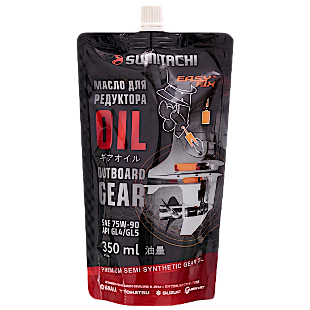 Трансмиссионное масло Sumitachi 75W90 GL4/GL5 350мл Outboard Gear Oil