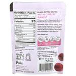 Poshi, Snacks, черные оливки премиального качества, перец чили и чеснок, 30 г (1,1 унции)