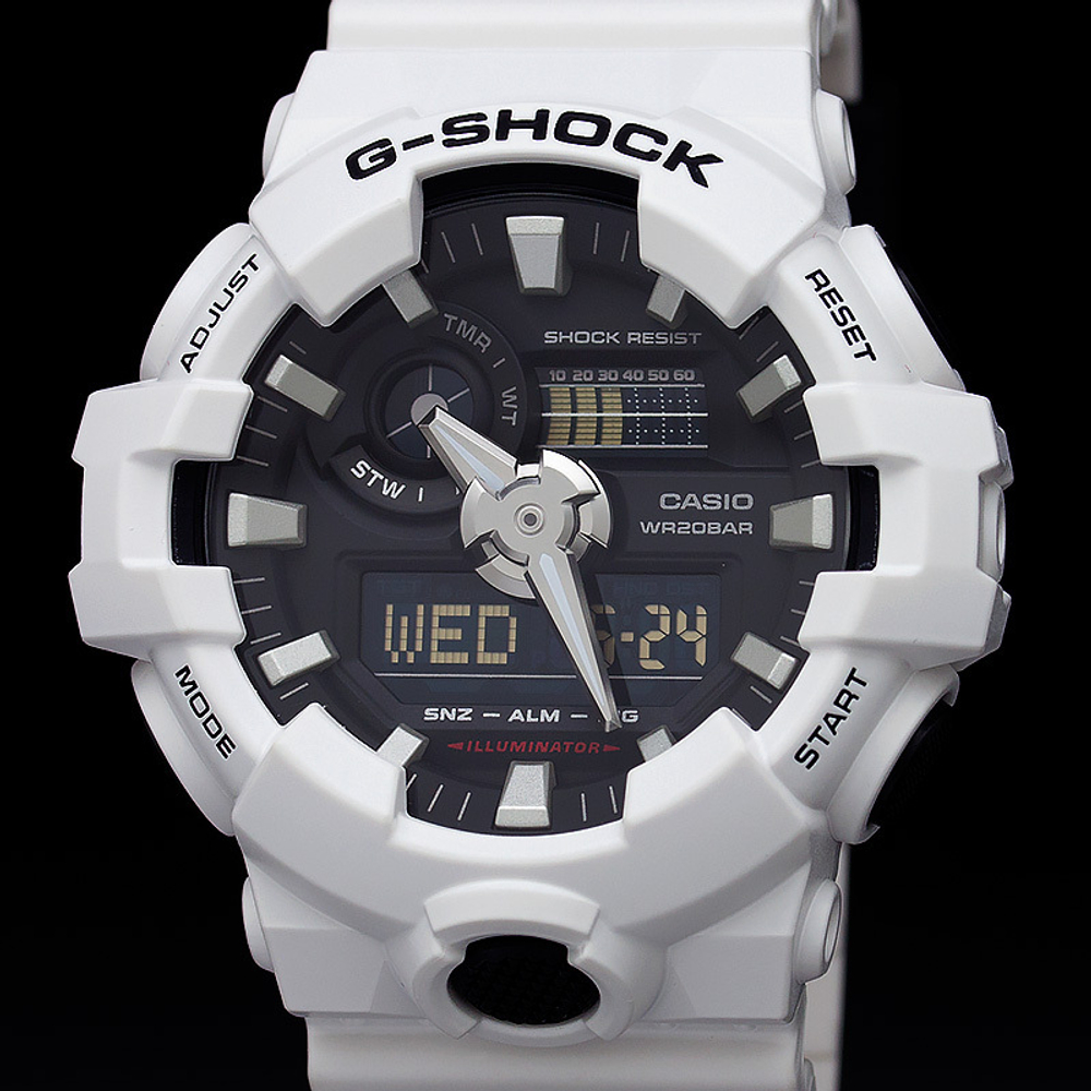 G shock wr20bar white top