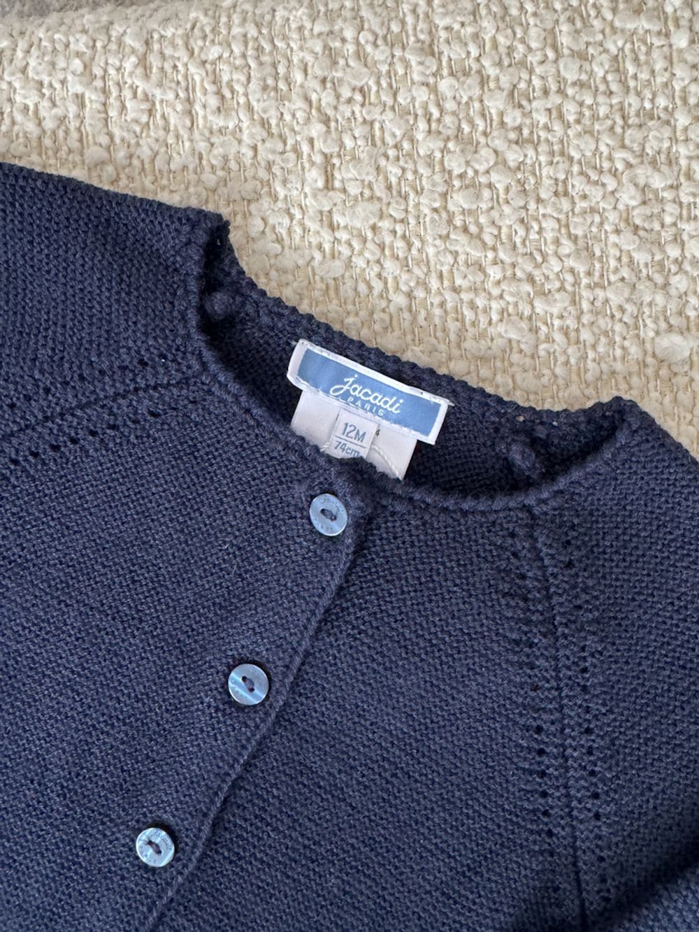 Новый кардиган из шерсти, кашемира и вискозы Jacadi, 74