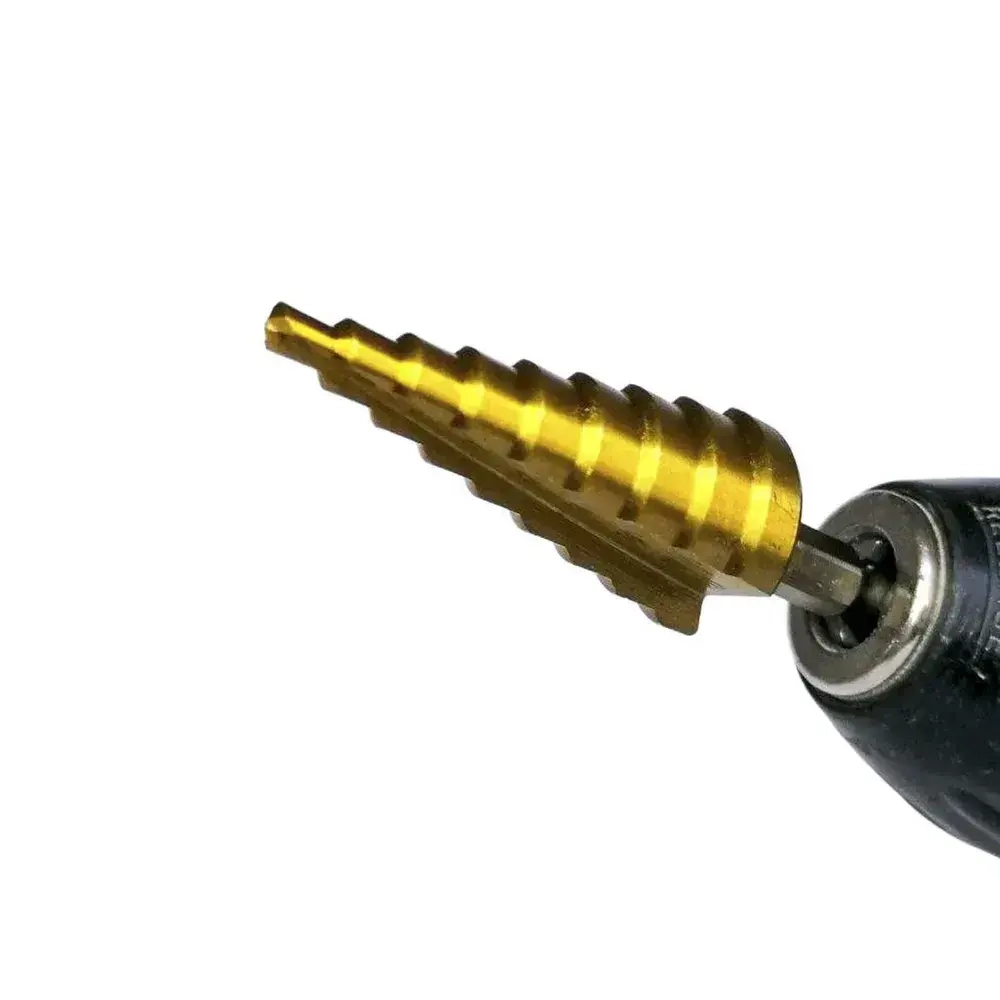 Набор ступенчатых сверл abc 3-20 в чехле / с титановым покрытием / в наборе 3 шт