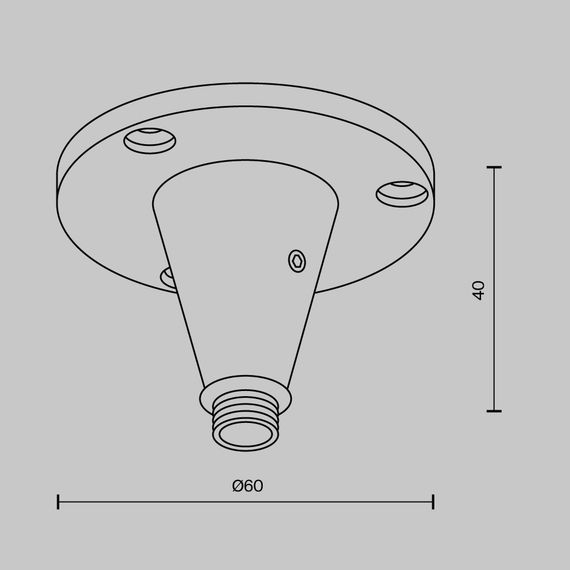 Аксессуар Maytoni Technical CA026BS-B