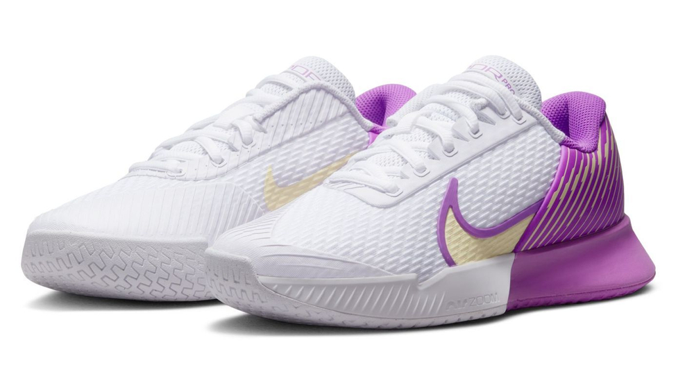 Женские Кроссовки теннисные Nike Zoom Vapor Pro 2 HC - white/citron tint/fuchsia dream/earth