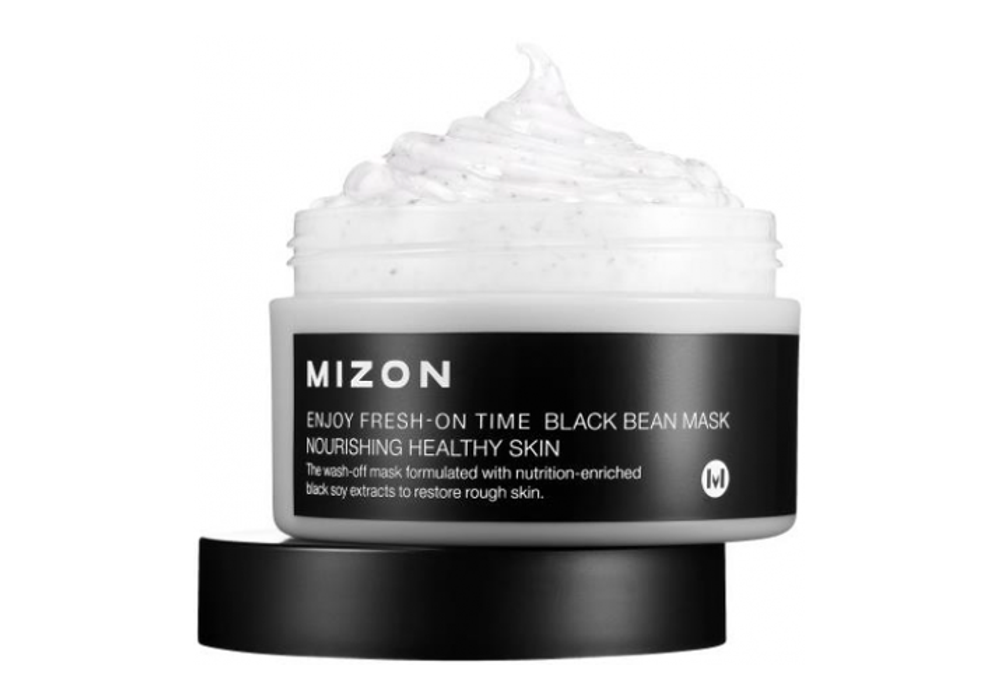 Mizon. Антивозрастная крем-маска для лица с экстрактом чёрных бобов Enjoy Fresh-On Time Black Bean Mask