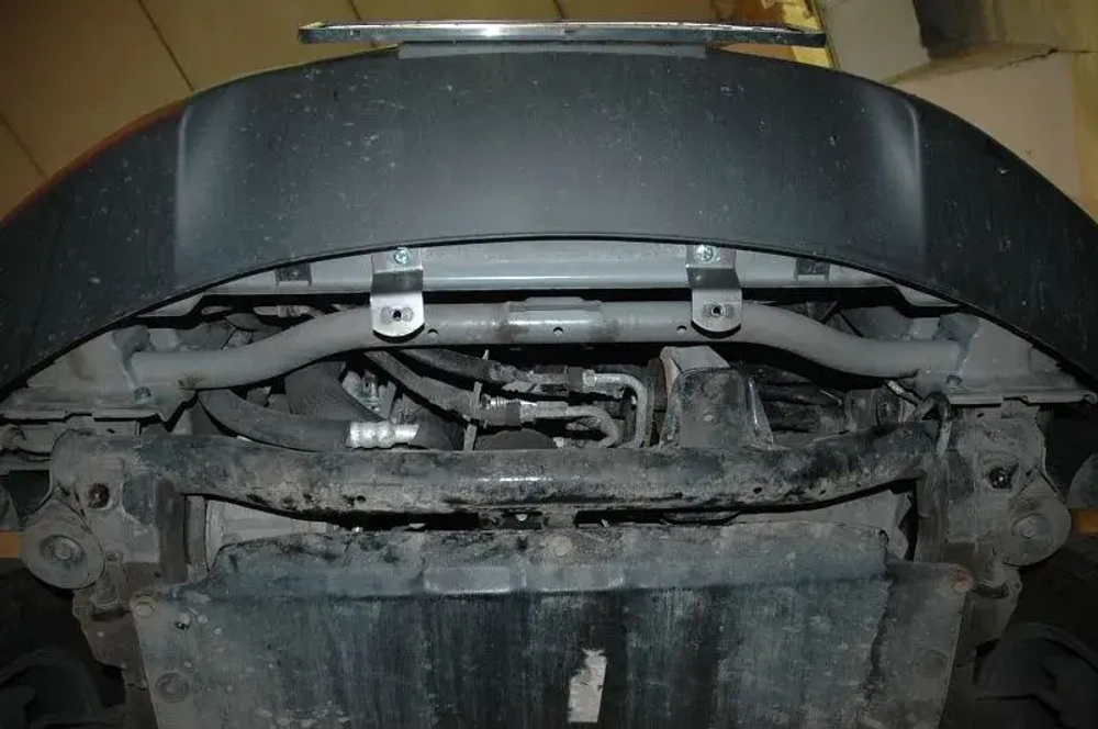 Защита радиатора (2,5 мм, сталь) для SsangYong Actyon New (Korando) 2011-2019 (V = 2.0d MT/AT; 2.0 MT) Sheriff.29.2272
