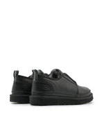 MENS SLIPPERS FLEX LEATHER - Black