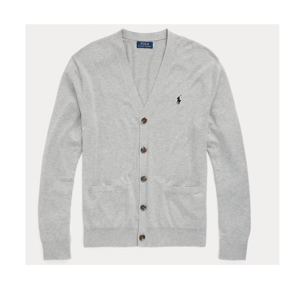 Кардиган из хлопка с V-образным вырезом Polo Ralph Lauren