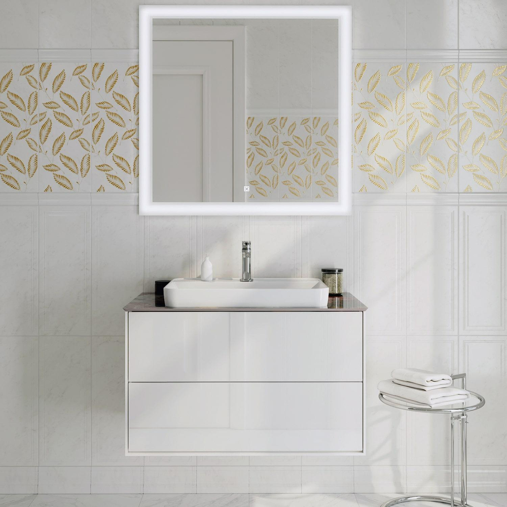 Тумба PLAZA Modern подвесная 80 белый 2 ящика PLB.M.80.2\WHT.V