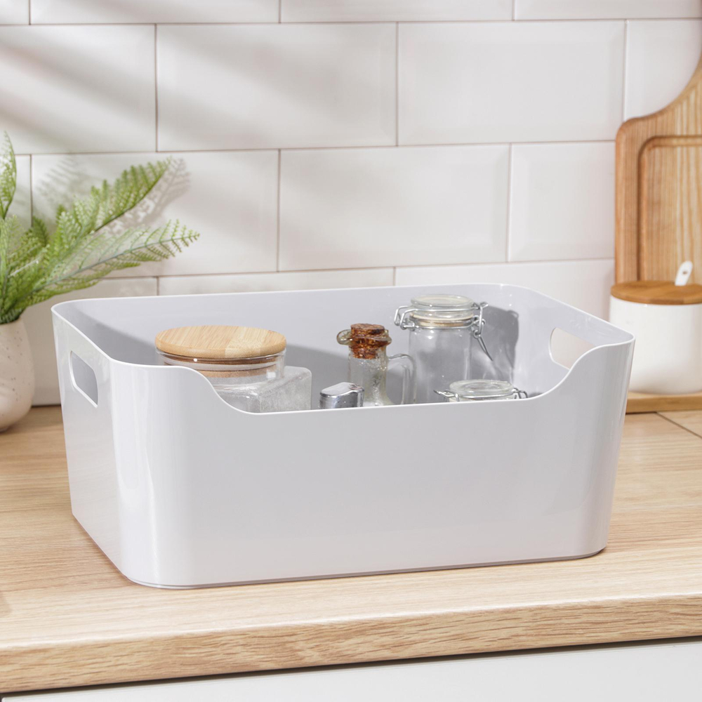 4859314 Корзина для хранения Scandi, 10 л, цвет серый