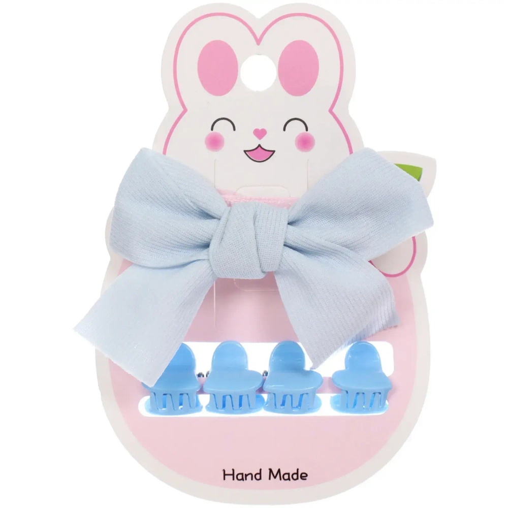 Аксессуары для волос детские «БАМБИ БУМ», Небесное чудо, 11*7см (4 краба и зажим)