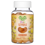 Human Beanz, Kids, мармеладки с витамином C, цитрусовые, 120 мармеладных бобов (40 мг в каждой мармеладке)