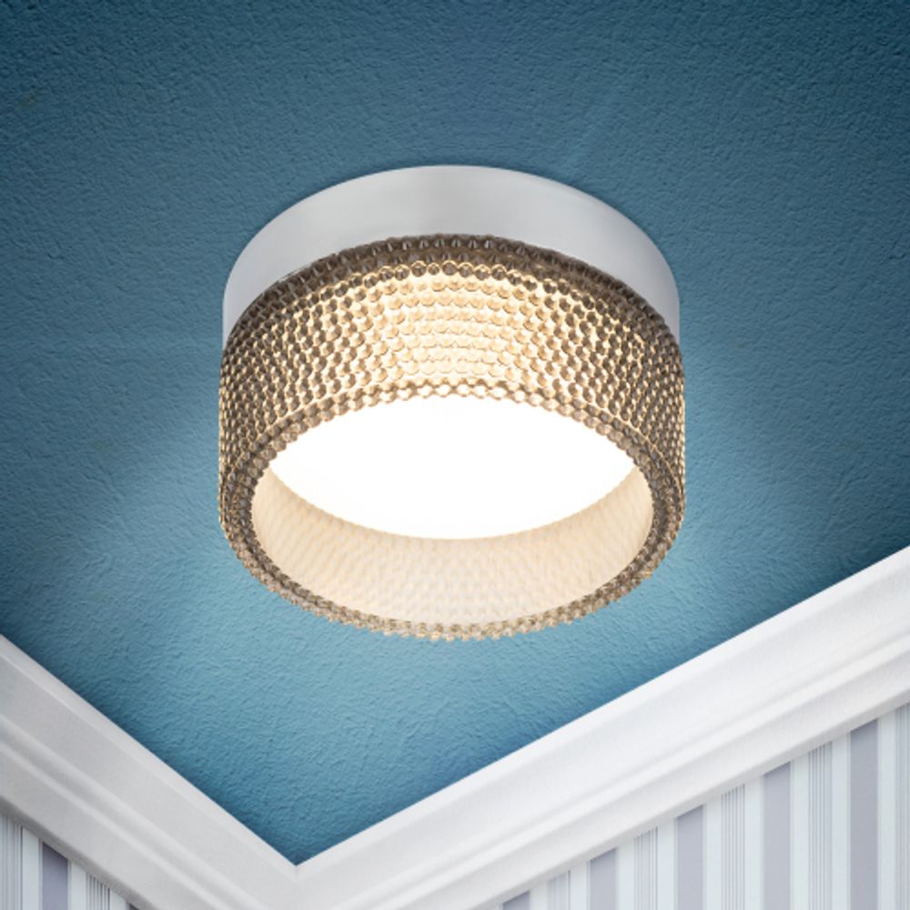 Светильник встраиваемый ЭРА DK97 CH/BK под лампу GX53 хром/черный | Встраиваемые светильники Для ламп GX53