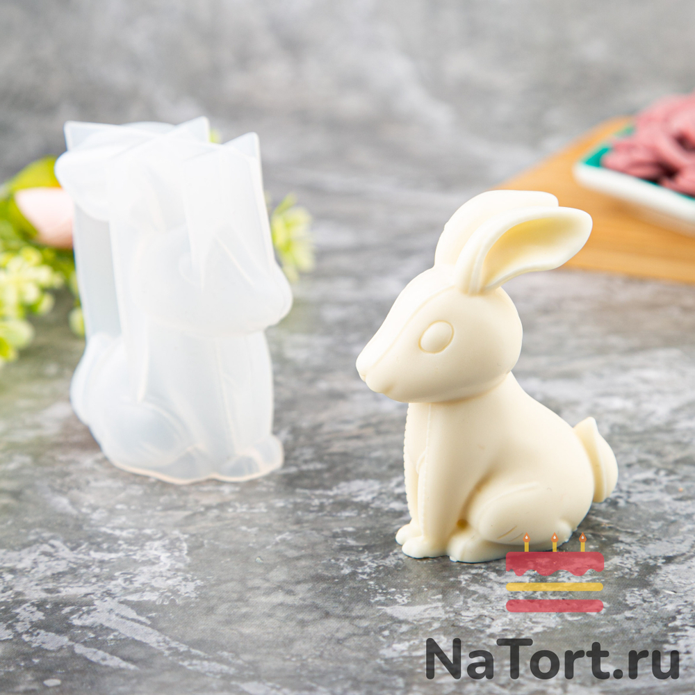 Силиконовый молд 3D «Зайчик»