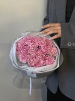 Букет из диантусов в розовом оттенке