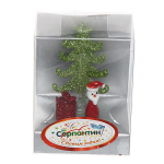 Фигурка «Дед Мороз с подарком у ёлочки» 8см