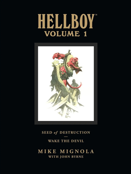 Комикс Hellboy Library Edition Volume 1 Seed Of Destruction And Wake The Devil