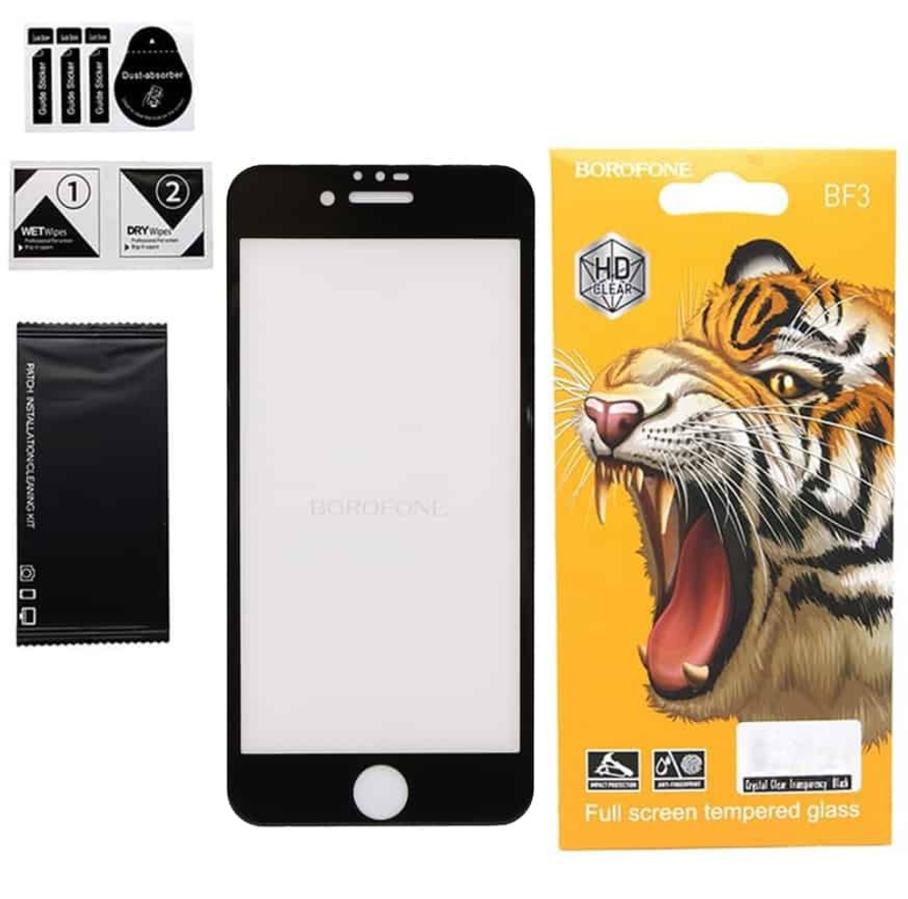 Защитное стекло BOROFONE iPhone 7/8 (черный) 9D