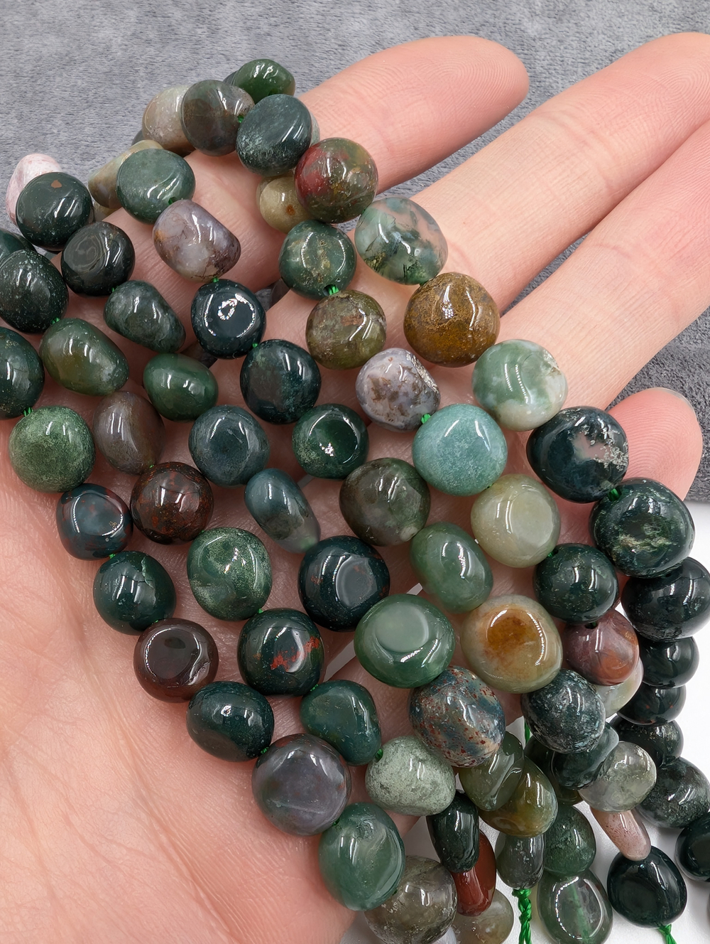 Индийский агат галтовка 7-9мм