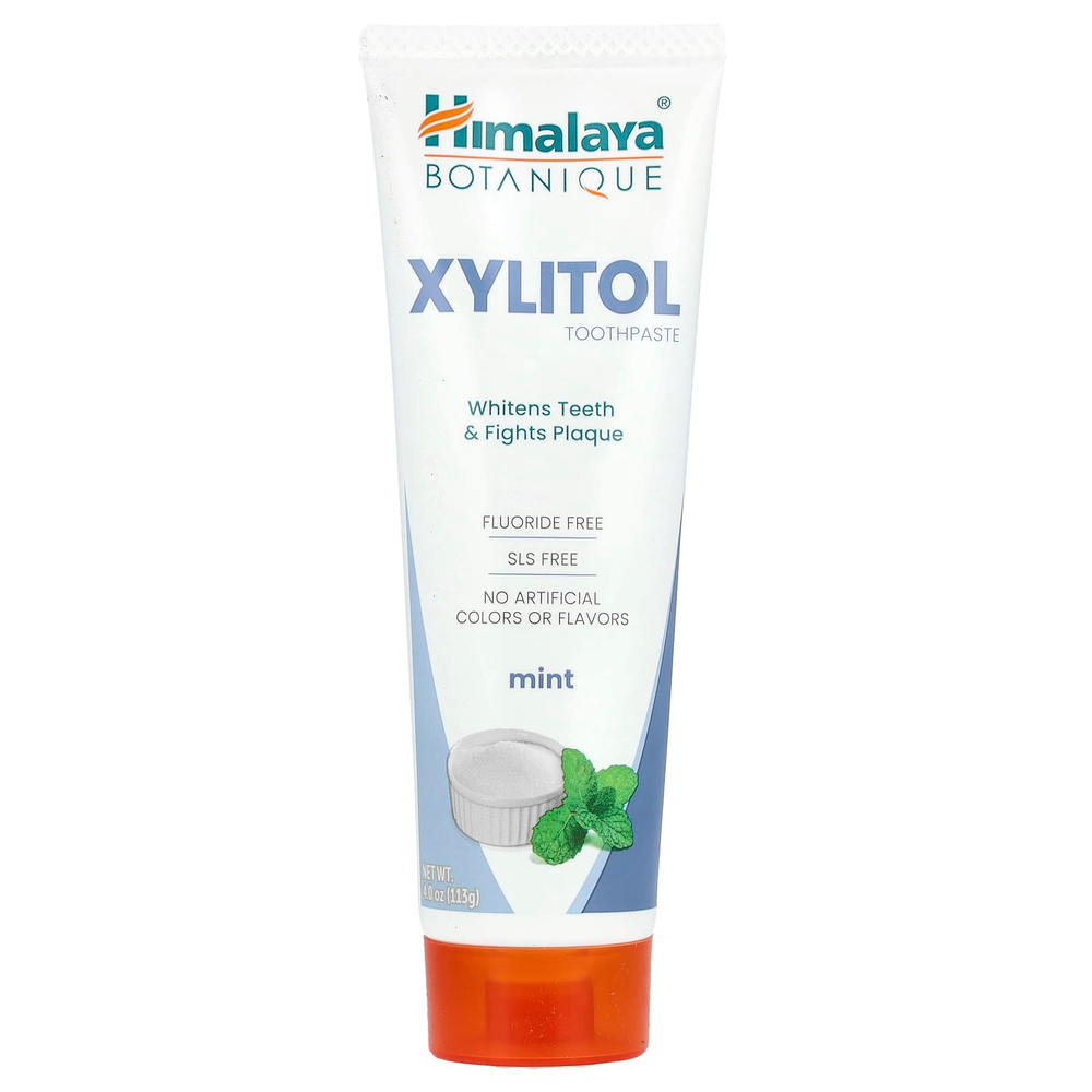 Himalaya, Зубная паста с ксилитолом, мята, 113 г (4 унции)