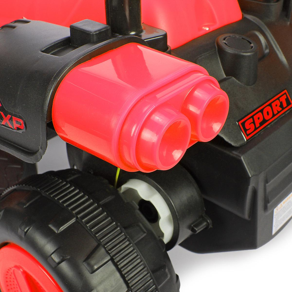 Квадроцикл на аккум. (6v-4ah*1), запуск с кнопки, музыка, цвет красный