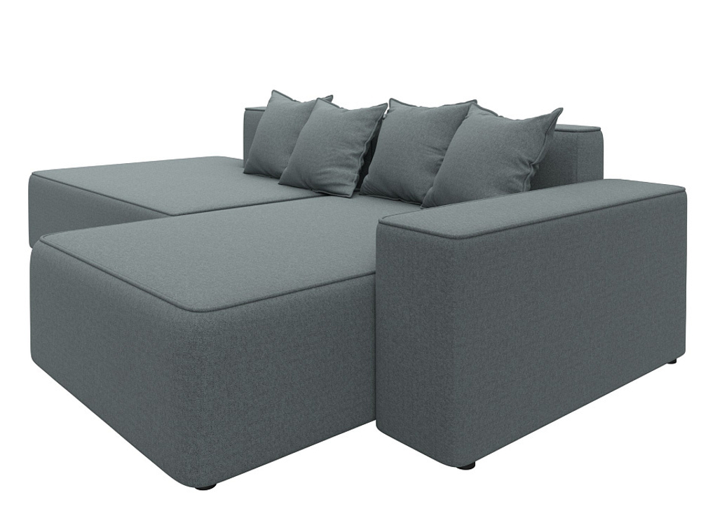 Диван угловой Лига-079 угол правый РОГОЖКА Амур 07 серый