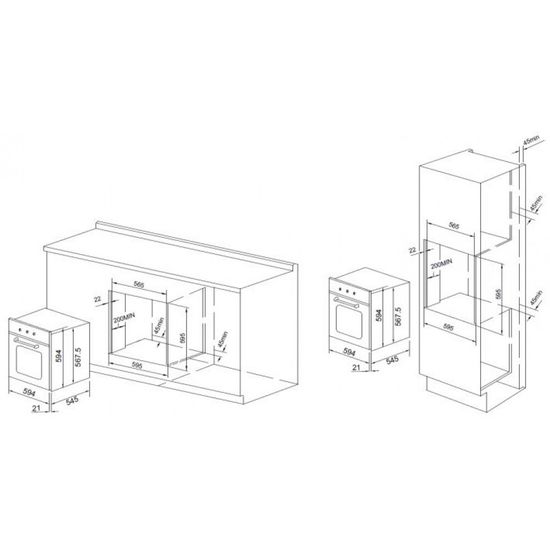 Электрический духовой шкаф GRAUDE BE 60.3 S