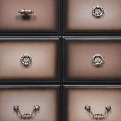 Комод "Пандора"- 4 с 4 ящиками Орех Оберджин Шоколад