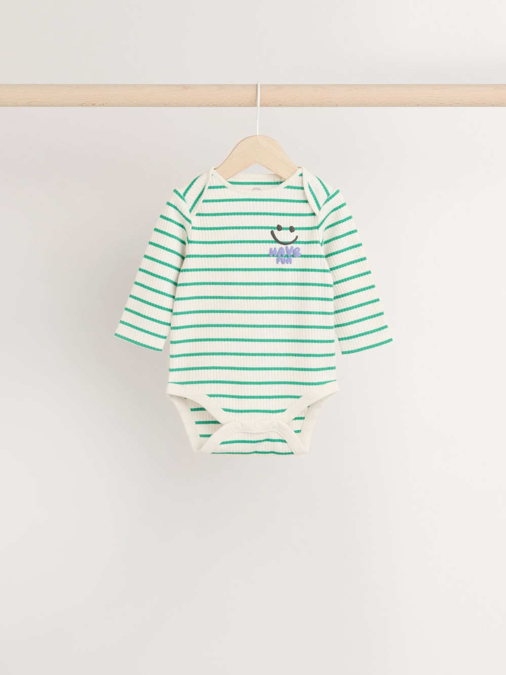 Боди с длинным рукавом для малышей Next B79-850, 3 шт., Бежевый, Светло-фиолетовый, Зеленый