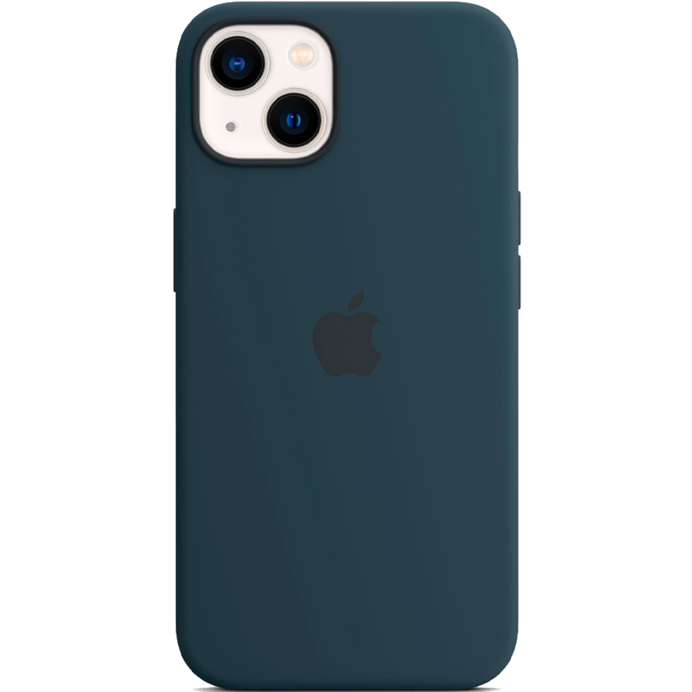 Силиконовый чехол с поддержкой MagSafe Apple Silicone Case для iPhone 13, Abyss Blue (Синий омут)
