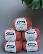 -60% Merino Extrafine 4ply 5x50g — coral