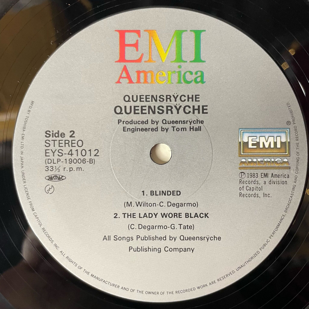 Винтажная виниловая пластинка LP Queensryche (Japan 1983) (Obi) Nightrider Mini Album