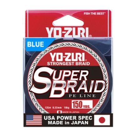 Пл.шн. Yo-Zuri PE Super Braid 135м Blue 20Lbs (0,23мм)