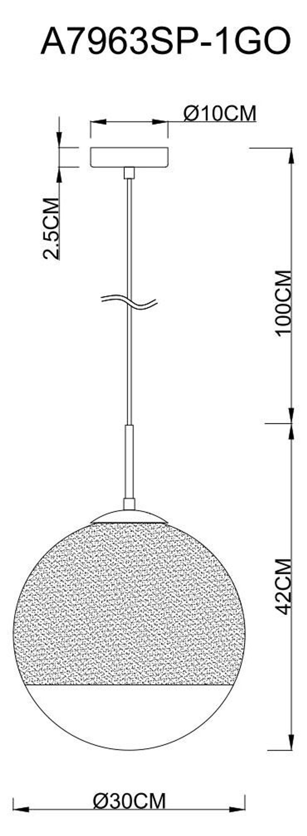 Подвесной светильник Arte Lamp A7963SP-1GO