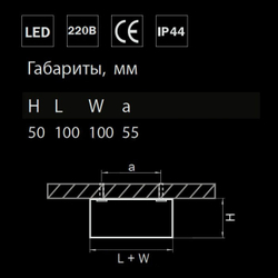 Накладной светильник Lightstar Zolla Quad LED-SQ 213921