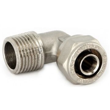 Угол обжимной Uni-Fitt 26х3/4" НР для металлопластиковых труб (665N8300)