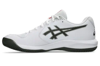 Мужские кроссовки теннисные Asics Gel-Dedicate 9 Clay - white/vintage khaki