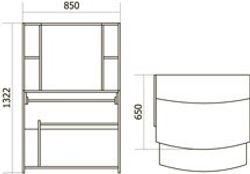 Стол компьютерный "СК-3" ЛДСП