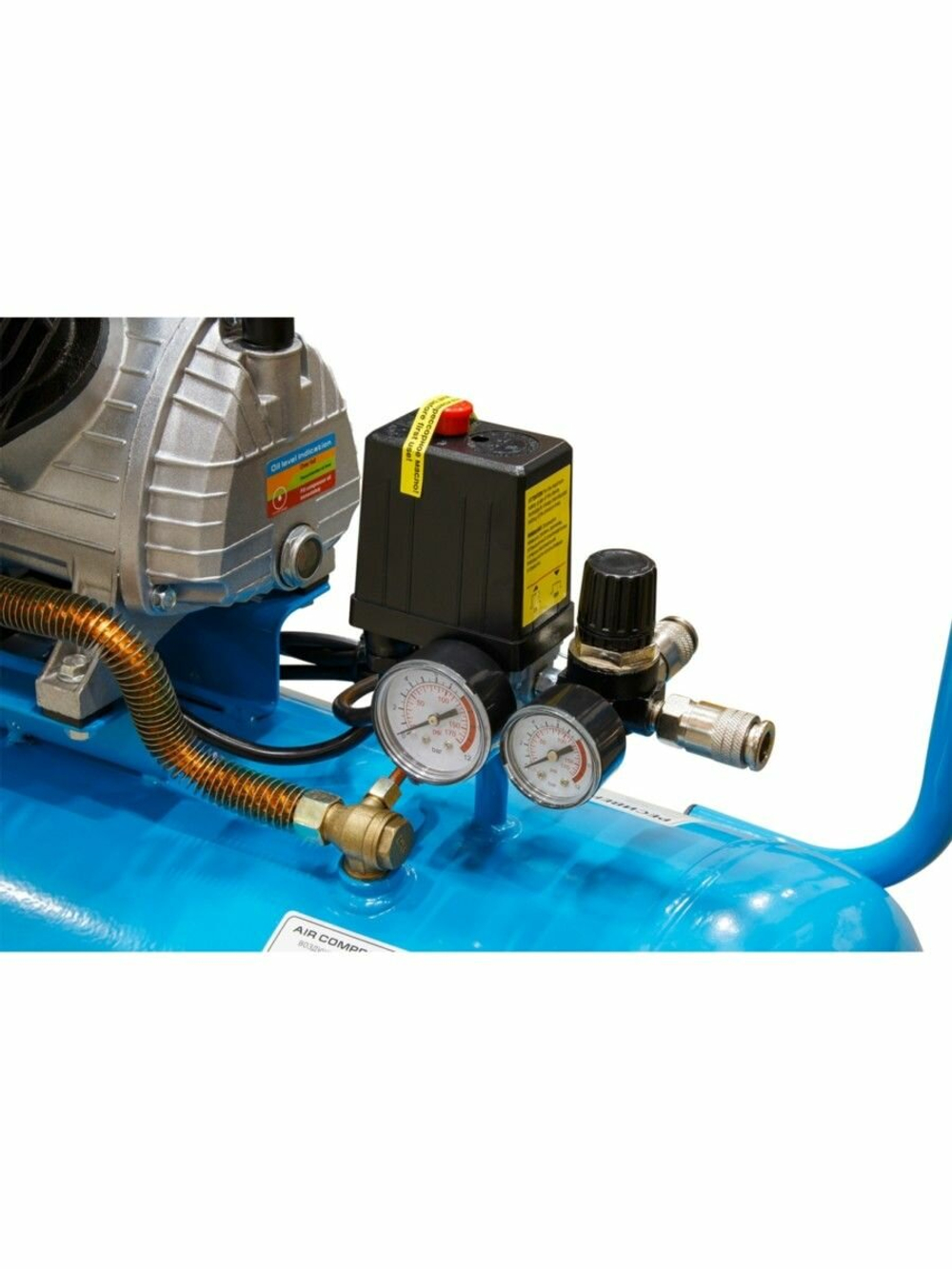 Компрессор DGM AC-2101 (440 л/мин, 8 атм, коаксиальный, масляный, ресив. 100 л, 220 В, 2.20 кВт)