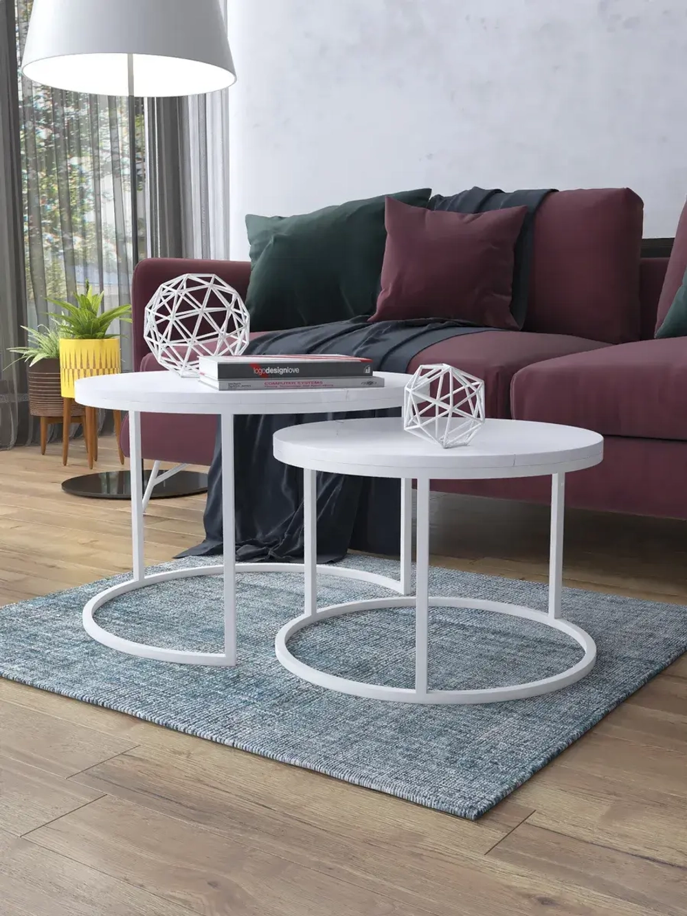 Комплект журнальных столов Акцент - ББГ - МДФ в ПВХ